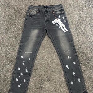 Distressed Black Jeans